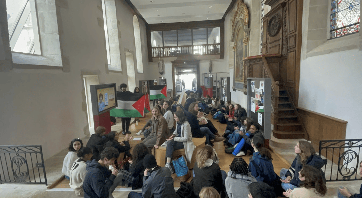 Campus de Reims solidaire avec Menton suite à la condamnation des manifestations pro-palestinienne par l’administration